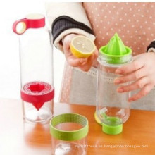 Copa de limón Citrus Zinger Juice Fuente Vitalidad Botella de agua clara